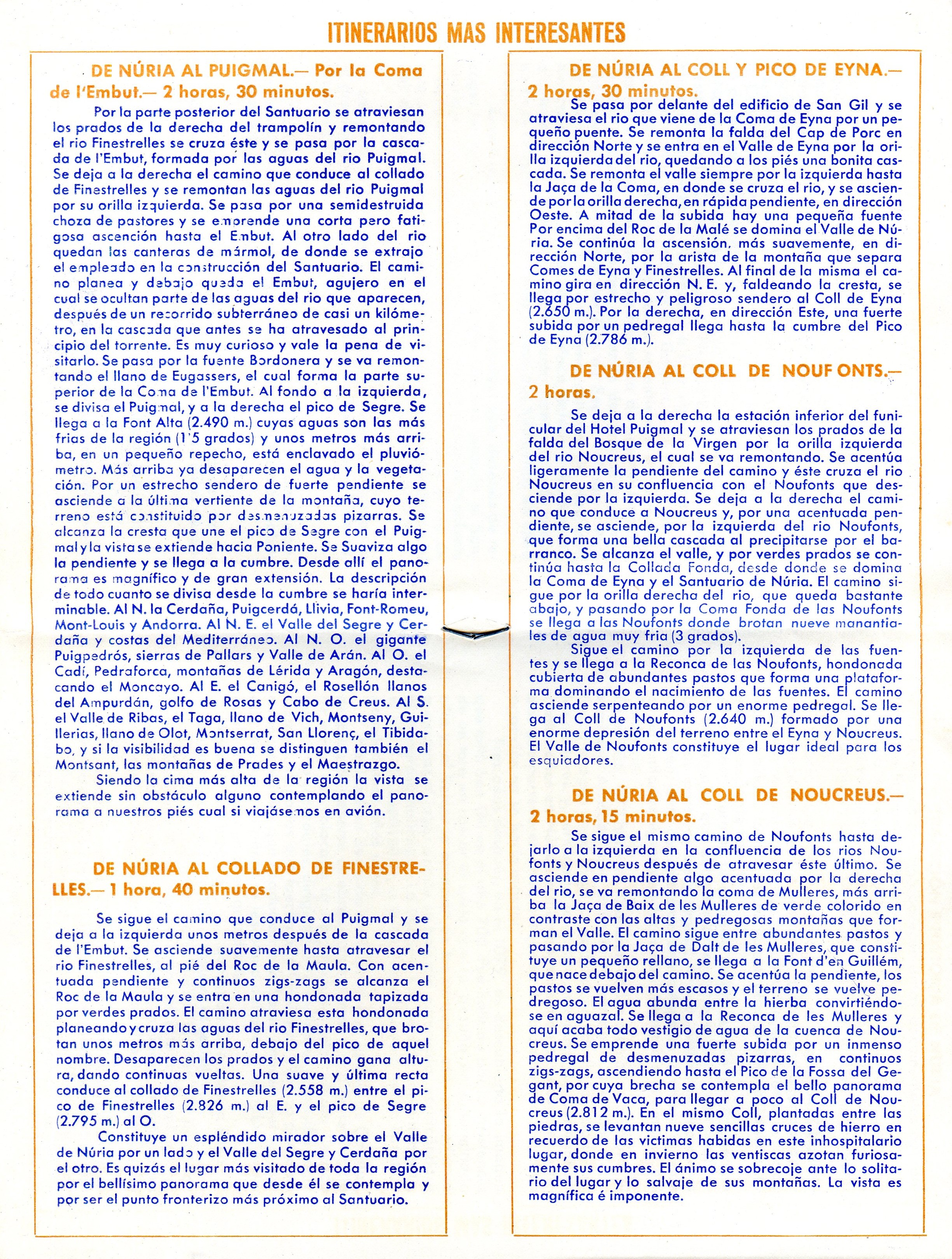 Centro Excursionista Montnegre : Excursión a Nuria : 30 de septiembre 1951 - Miniatura 3